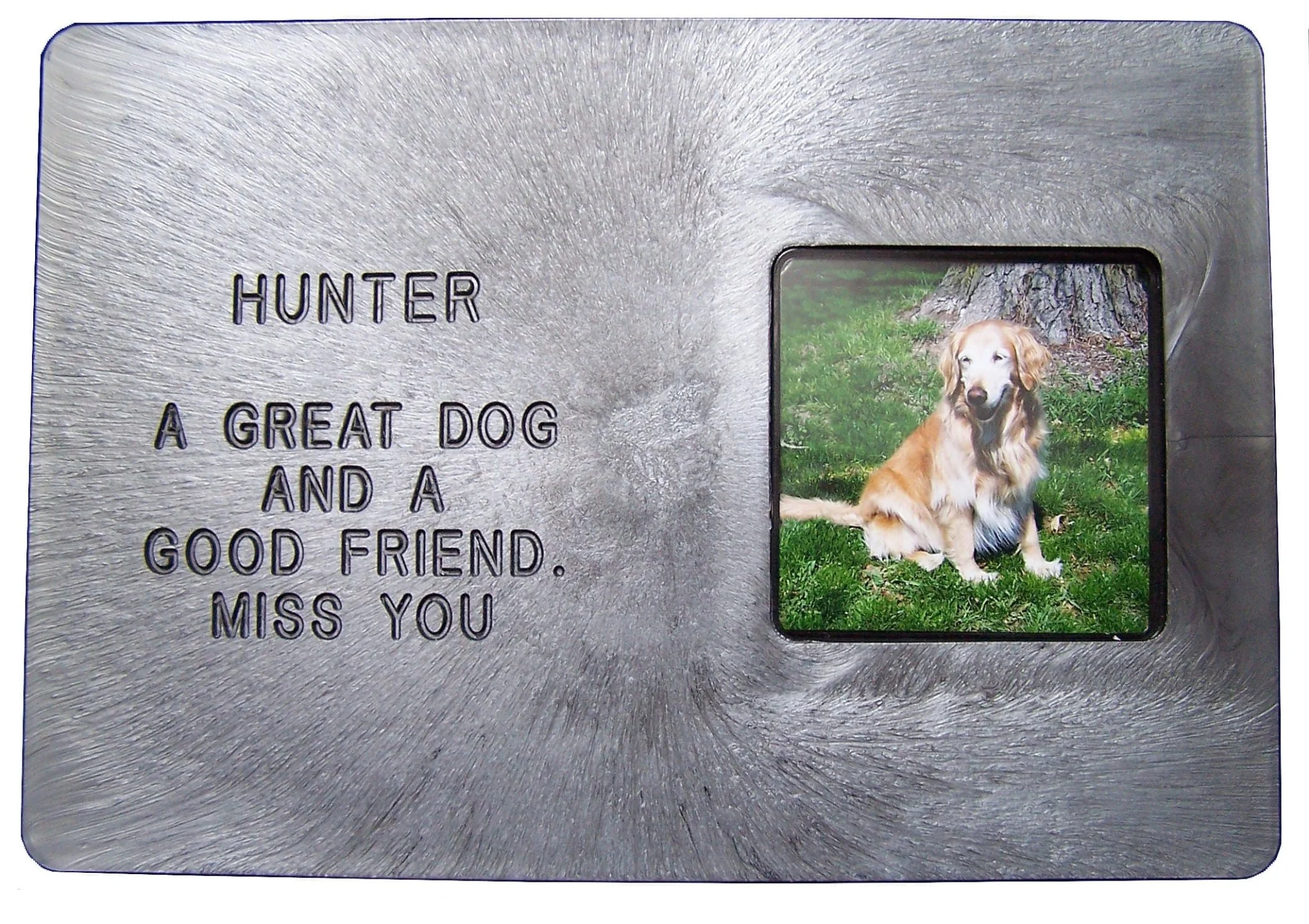 Personalized Engraved Pet Memorial Marker with Photo Frame - Pet's Shop