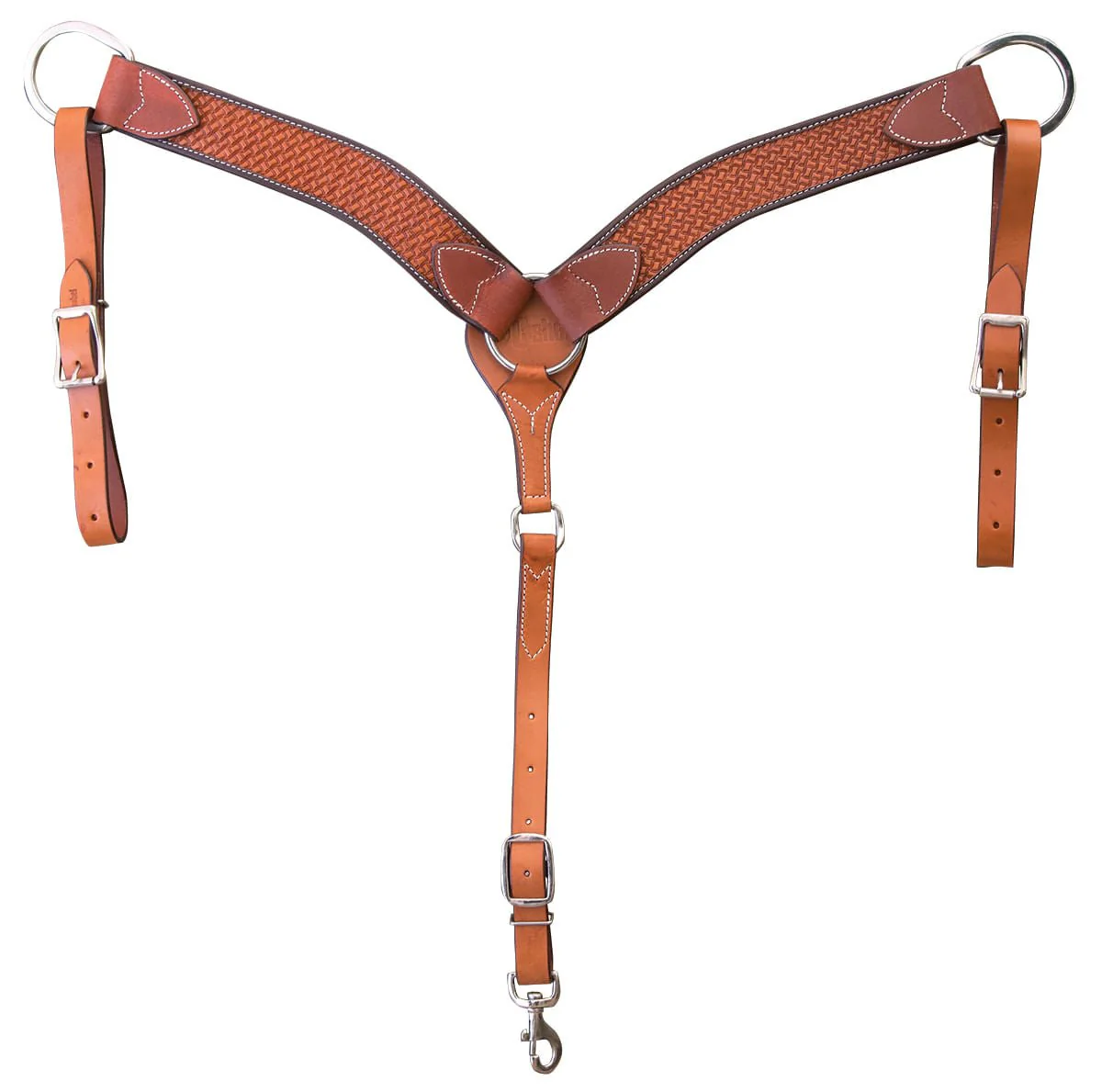 Cashel Chestnut Basket Stamp Breast Collar - Pet's Shop