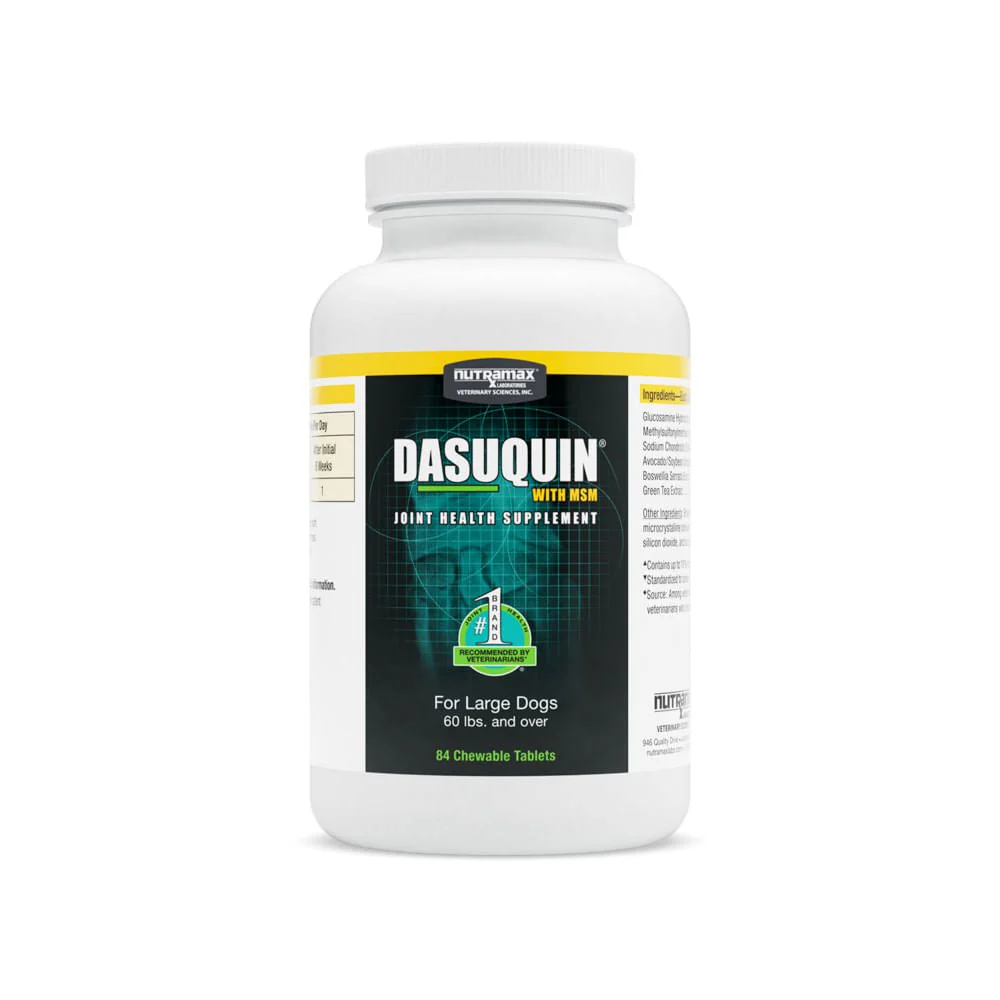 Nutramax Dasuquin for Dogs, Joint Health Supplement, Contains Glucosamine, Plus Chondroitin, ASU, MSM and More, Supports Healthy Joints, Chewable Tablets - Pet's Shop