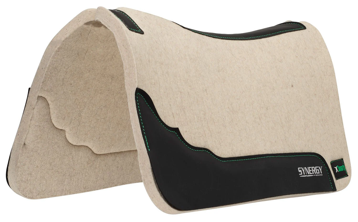 Smarty x Synergy Contoured Steam Pressed 100% Merino Wool Felt Performance Saddle Pad - Pet's Shop