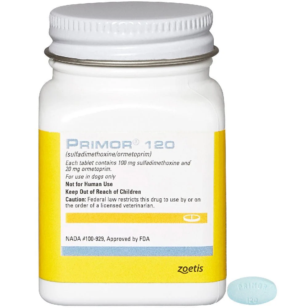 Rx Primor (sulfadimethoxine/ormetoprim) Tablets for Dogs - Pet's Shop