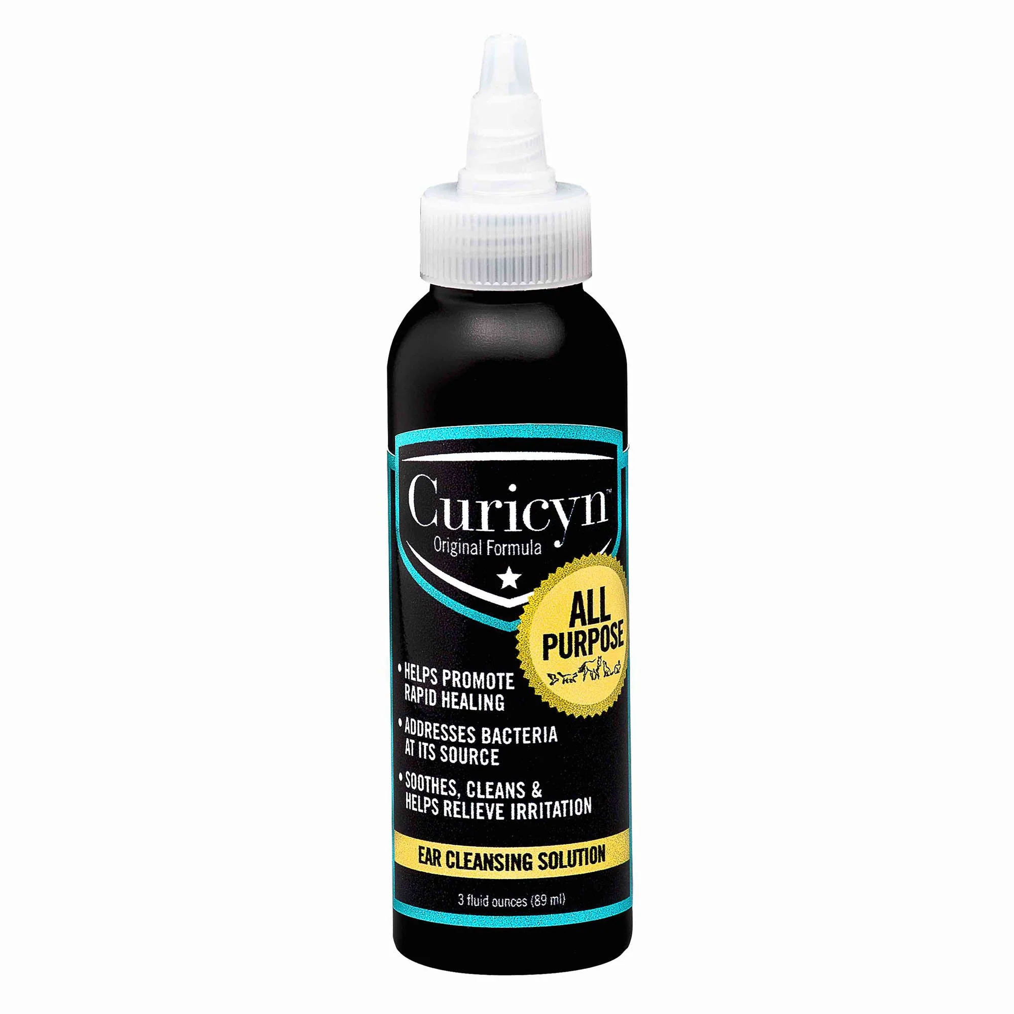 Curicyn Ear Cleansing Solution, 3 oz - Pet's Shop