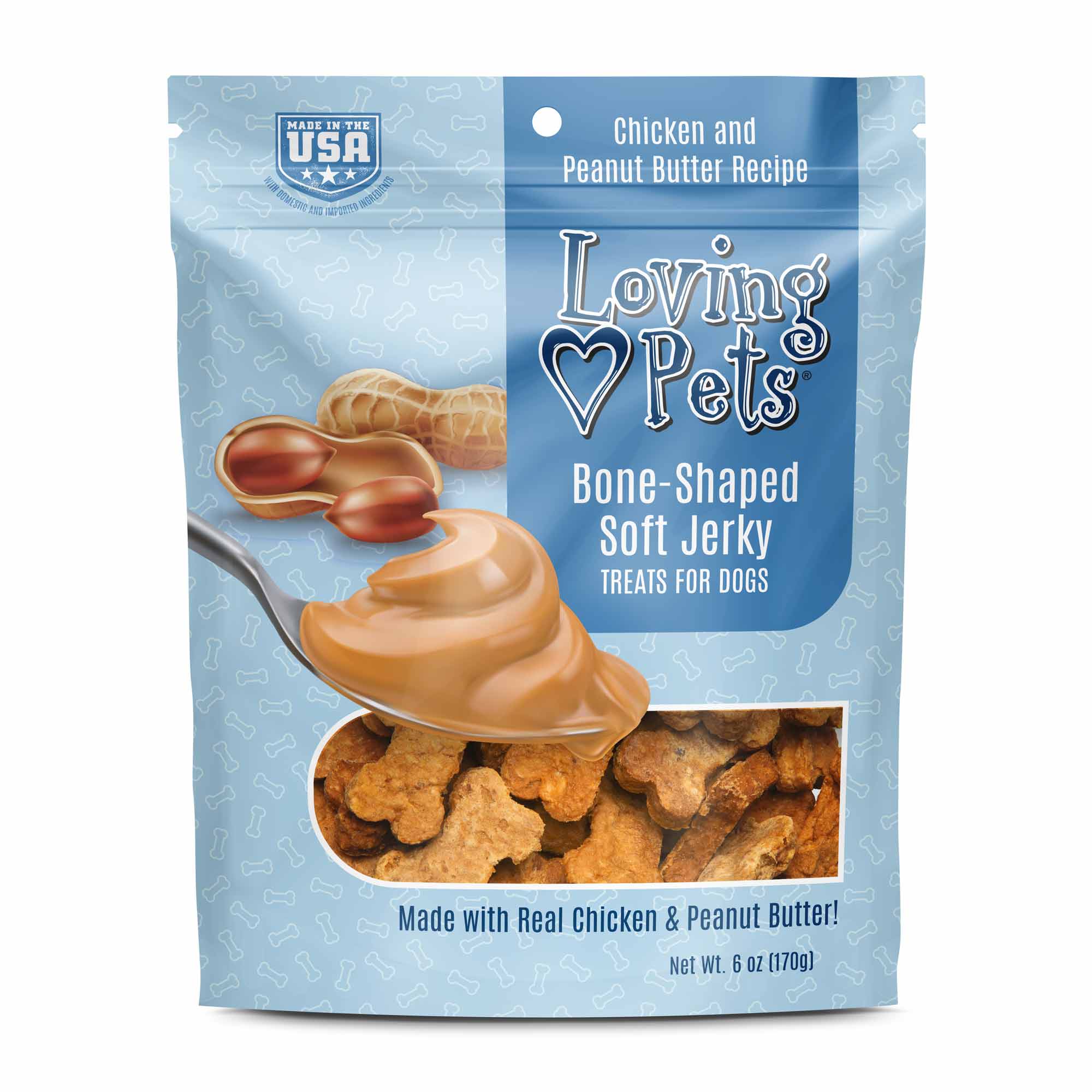 Loving Pets Soft Jerky Treats, 6 oz - Pet's Shop