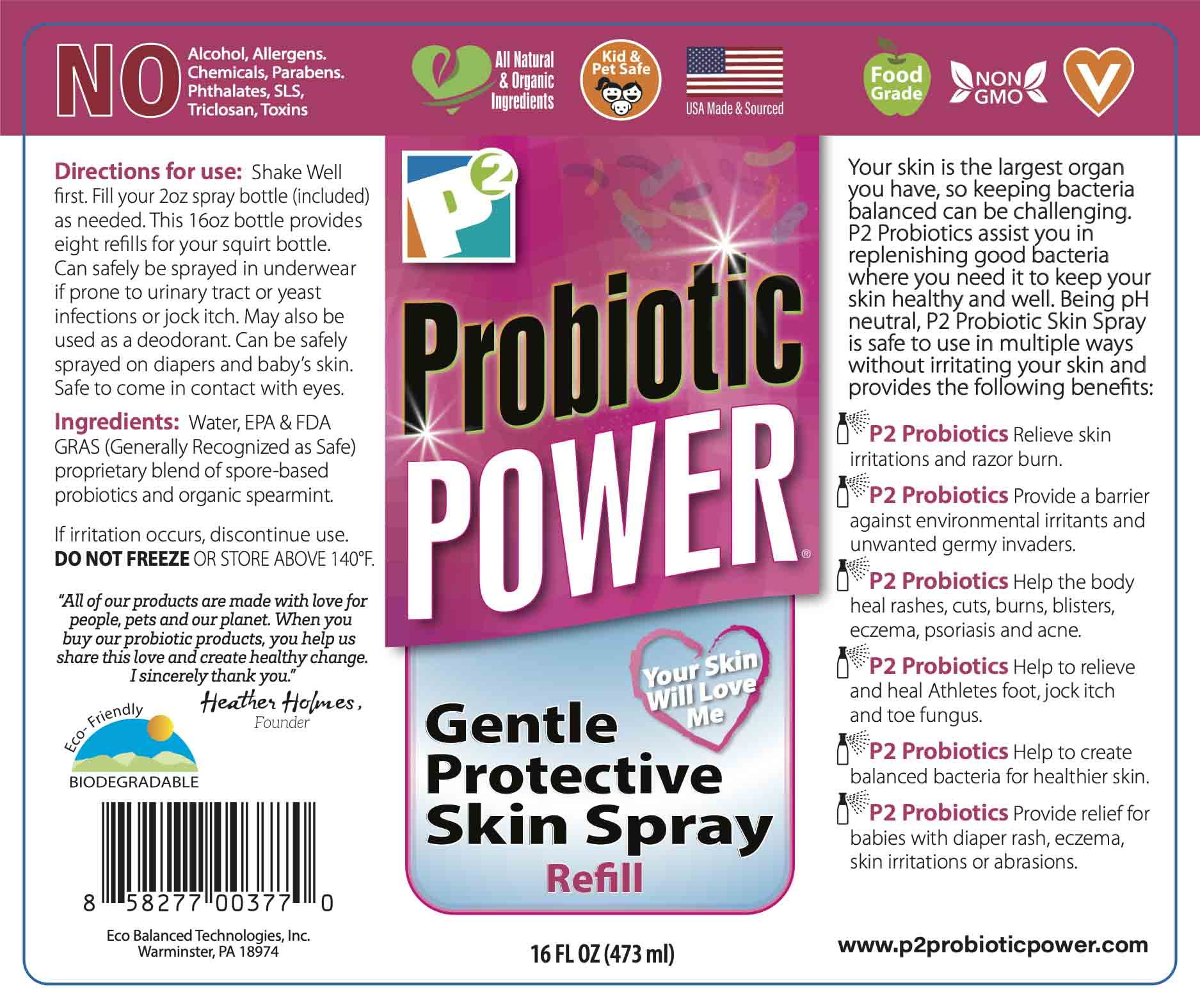 Probiotic Power Skin Spray & Refills - Pet's Shop