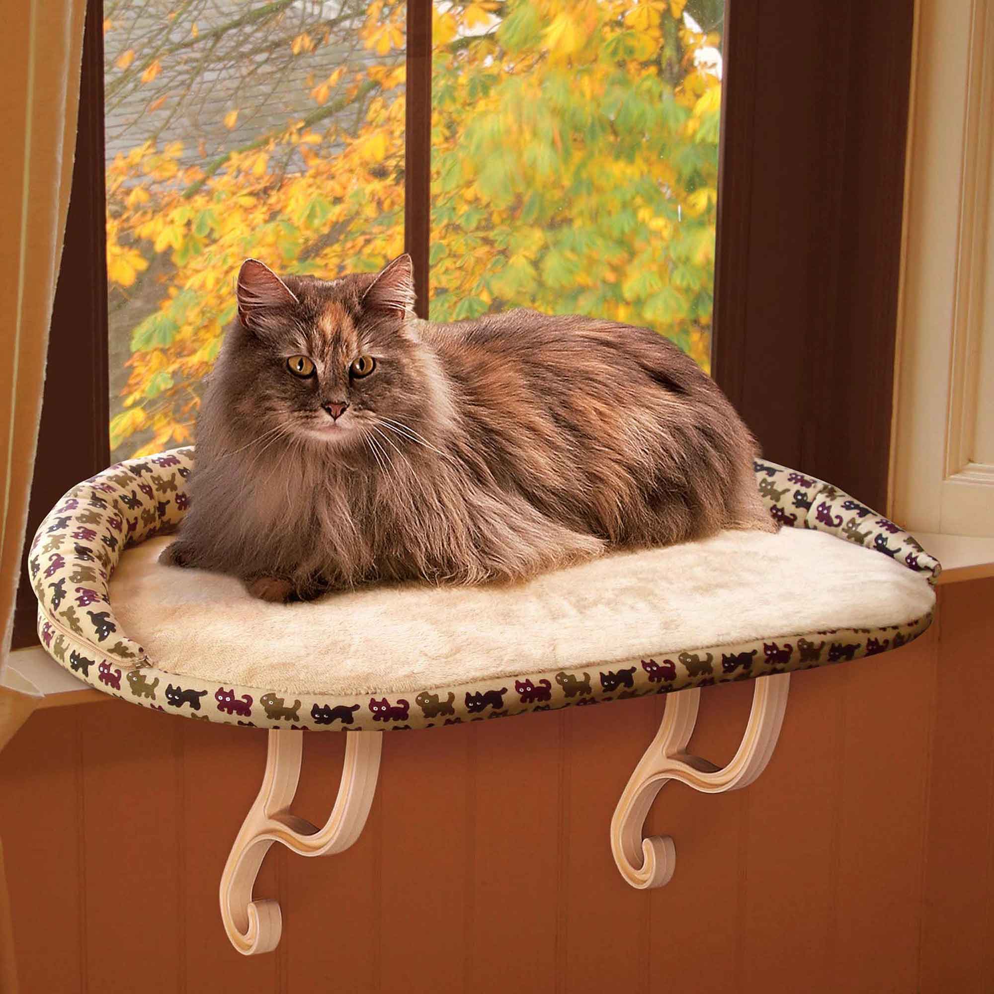 K&H Pet Products Deluxe Kitty Sill with Removable Bolster - Pet's Shop