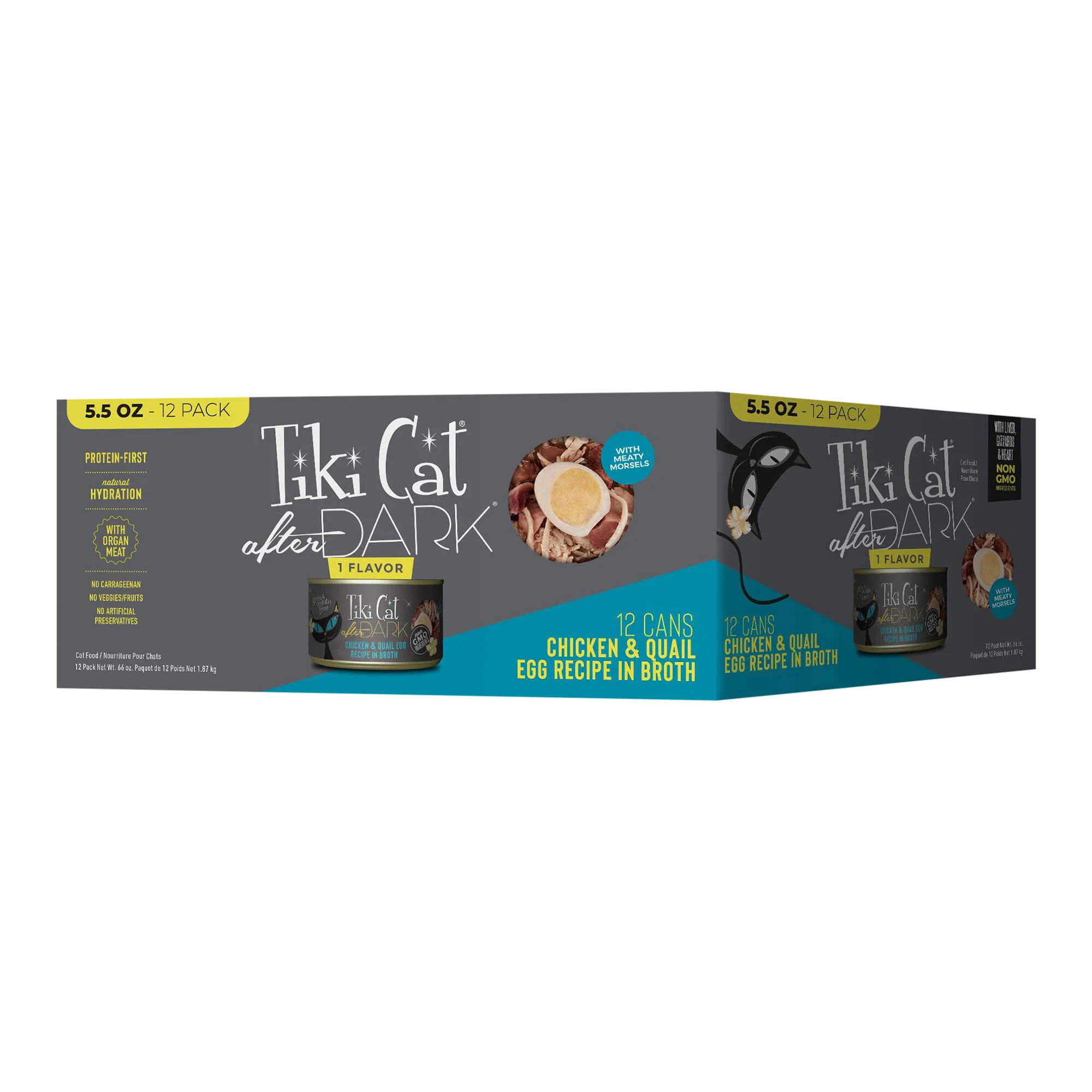 Tiki Cat After Dark Wet Cat Food, Chicken & Quail Egg Multi Pack - Pet's Shop