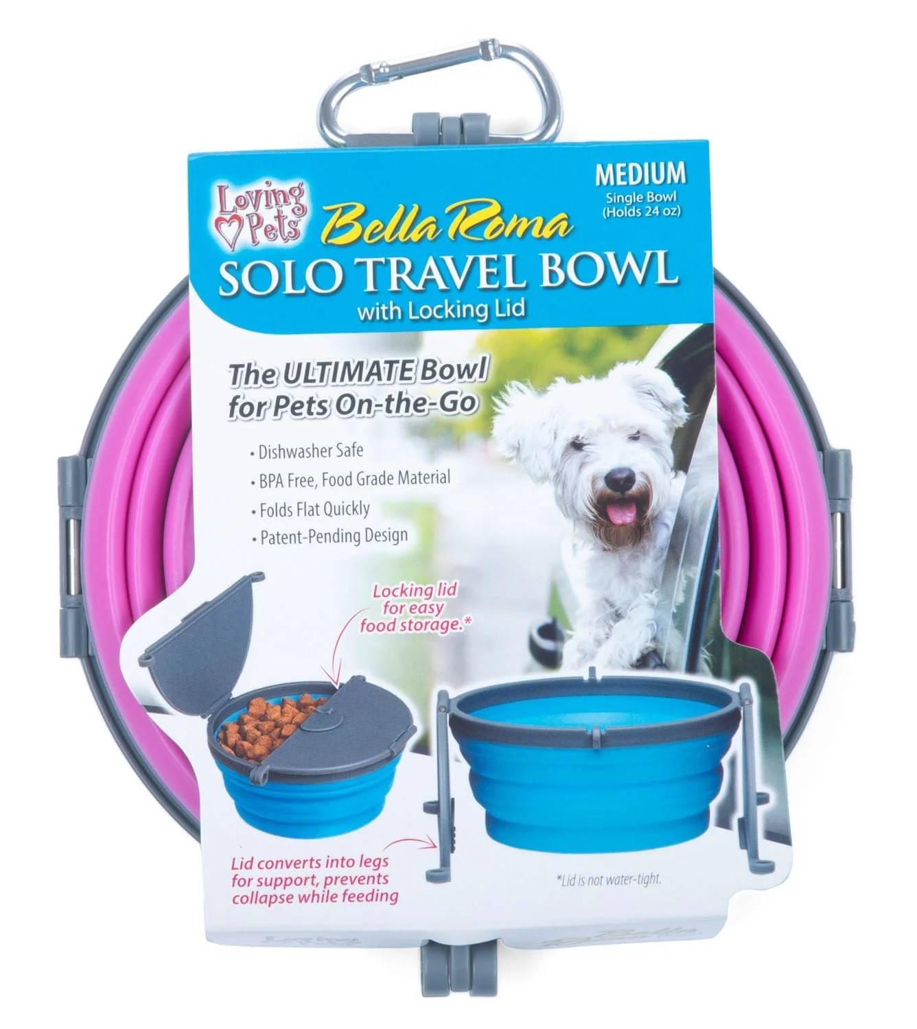 Bella Roma Travel Bowl - Pet's Shop