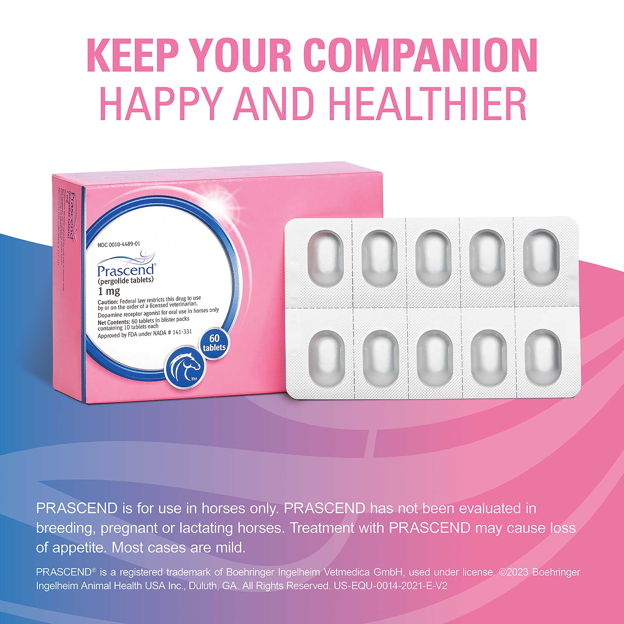 Rx Prascend (pergolide tablets) for Horses, 1 mg - Pet's Shop