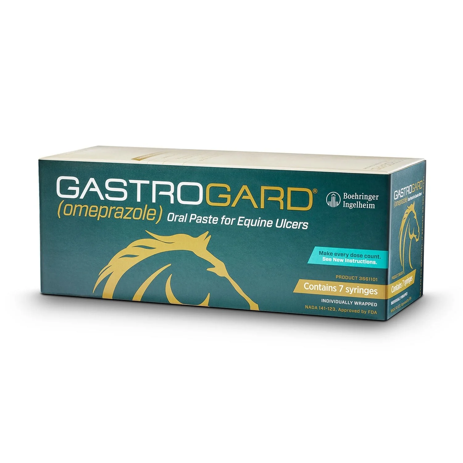 Rx Gastrogard (omeprazole) Oral Paste for Horses, 7 ct - Pet's Shop
