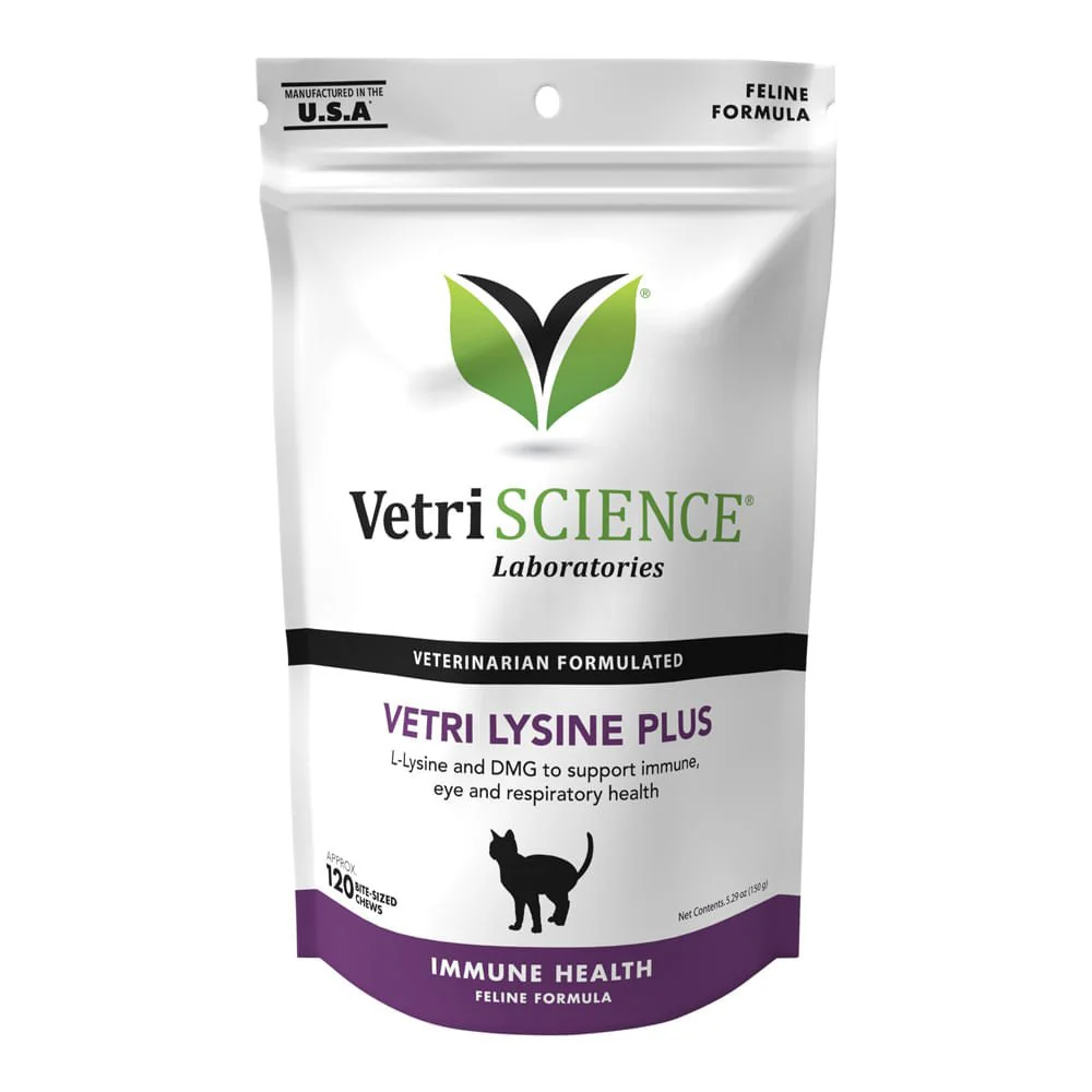 Vetri Lysine Plus for Cats, 120 Bite-Sized Chews - Pet's Shop