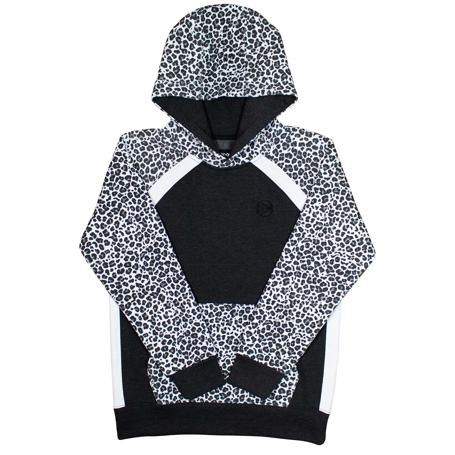 Hooey Savannah Ladies' Hoodie, Black & White Cheetah - Pet's Shop