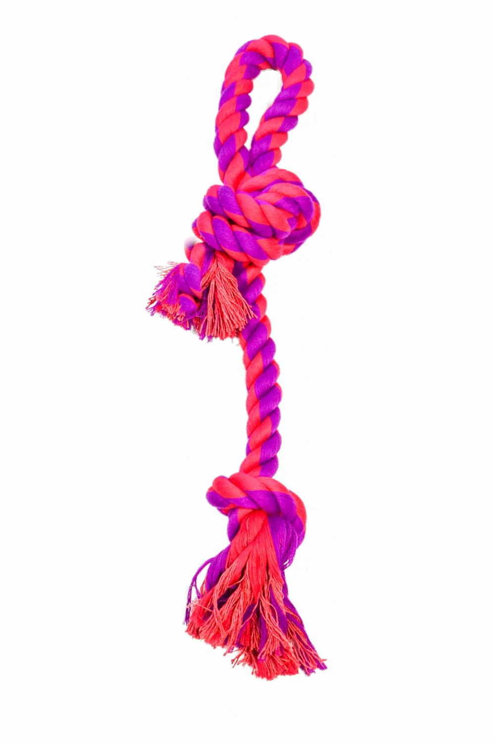 2 Knot Bone with Loop Handle Rope - Pet's Shop