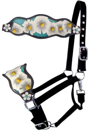 Showman Poppy Flower Bronc Nose Halter - Pet's Shop
