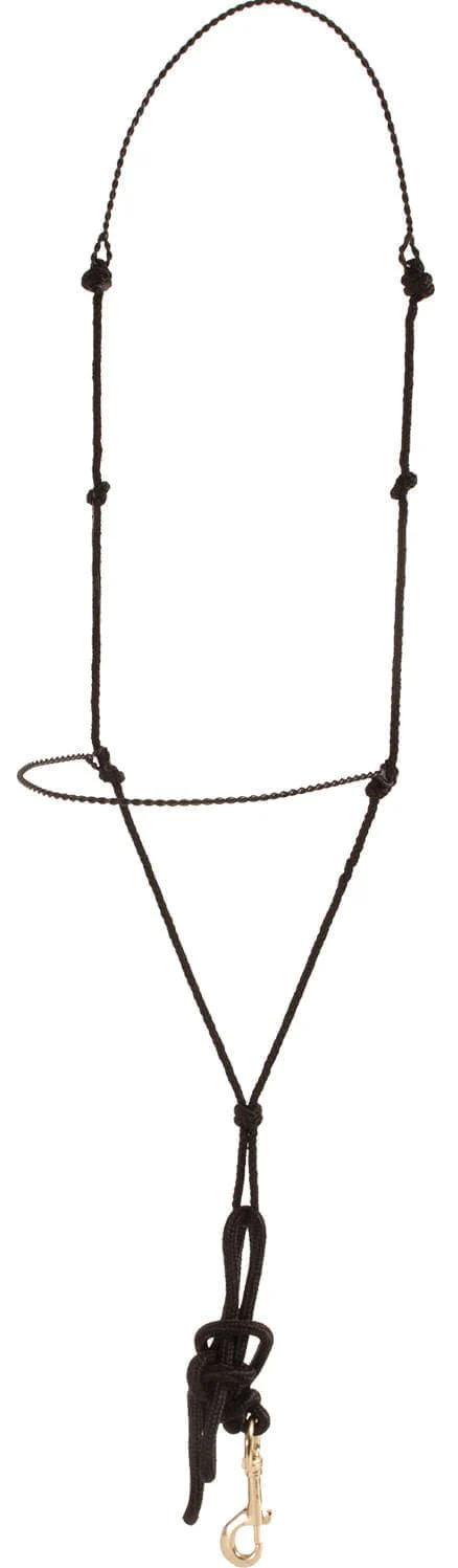 Mustang Twisted Wire & Rope Training Headsetter Headstall for Horses - Pet's Shop
