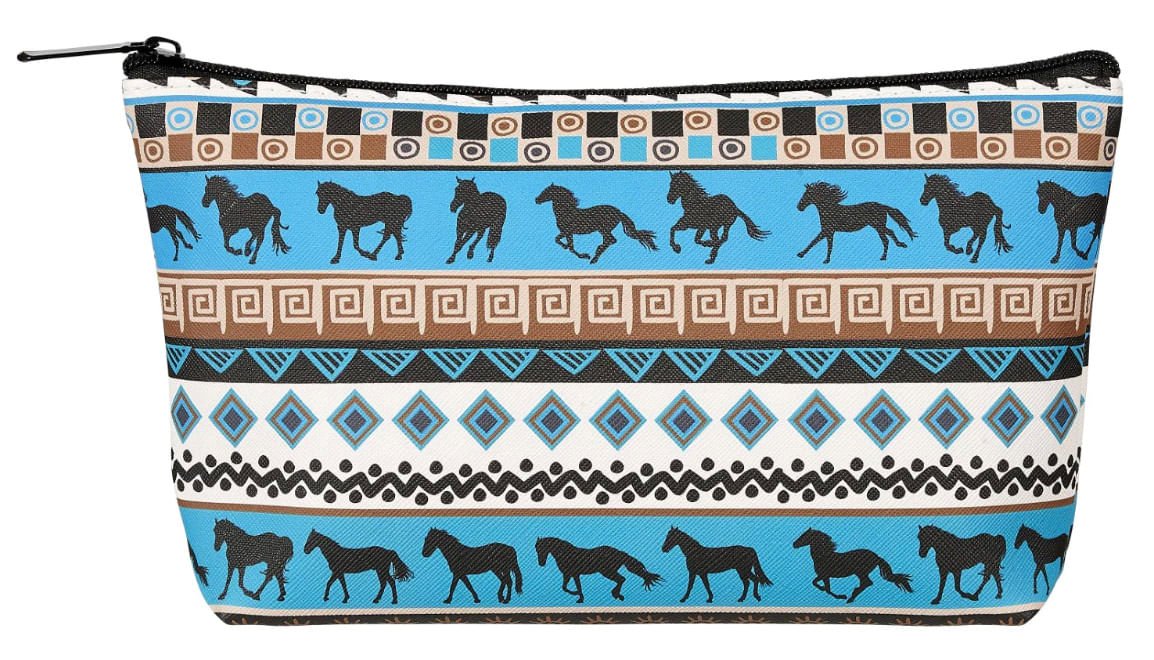 Tribal Horses Cosmetic Pouch - Pet's Shop