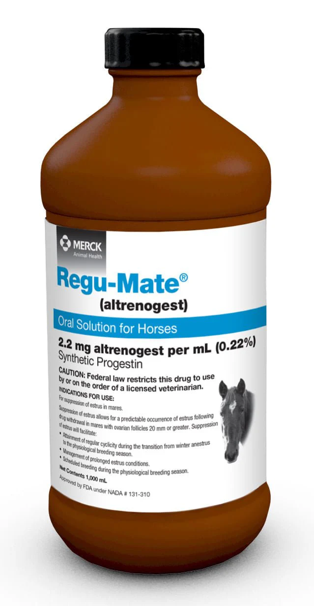 Rx Regu-Mate (altrenogest) Oral Solution for Horses, 1000mL - Pet's Shop