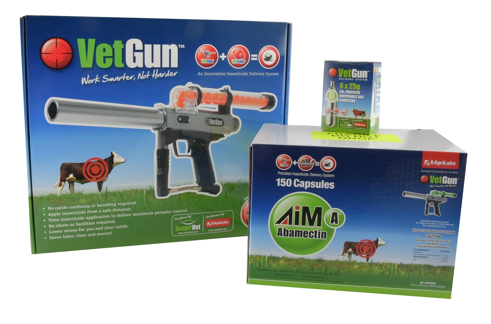 VetGun III AiM-A Cattle Insecticide Delivery System - 150 Cow Producer Kit - Pet's Shop