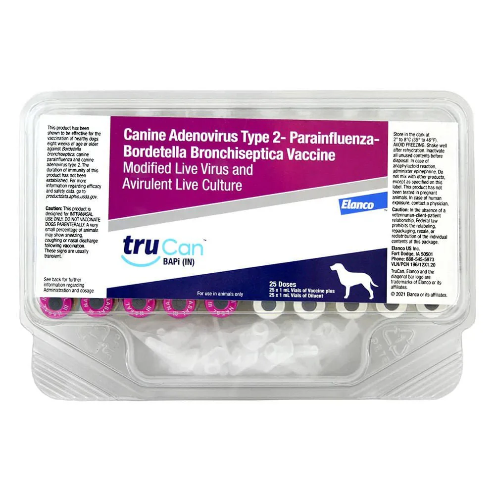 TruCan BAPi (Intranasal), 25 Single Doses - Pet's Shop