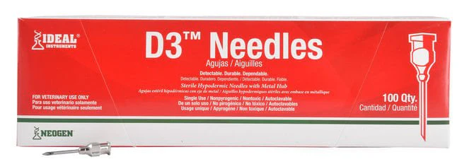 Ideal D3 Detectable Needles, Box of 100 - Pet's Shop
