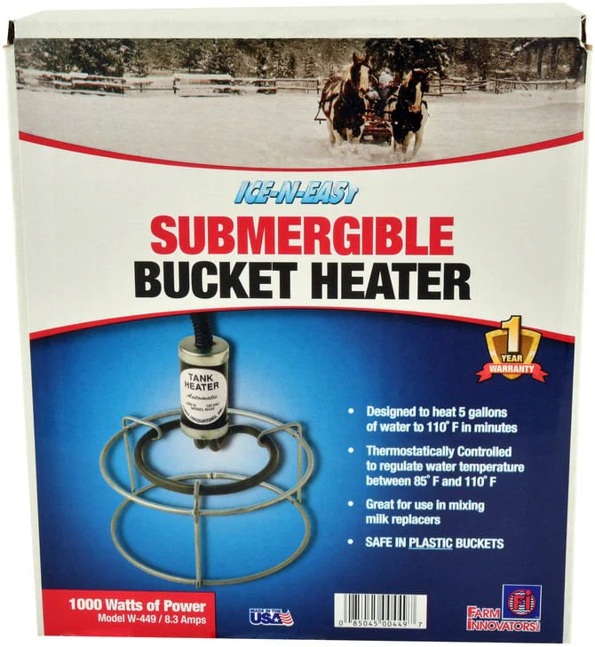 Submergible Bucket Heater, 1000-Watts - Pet's Shop