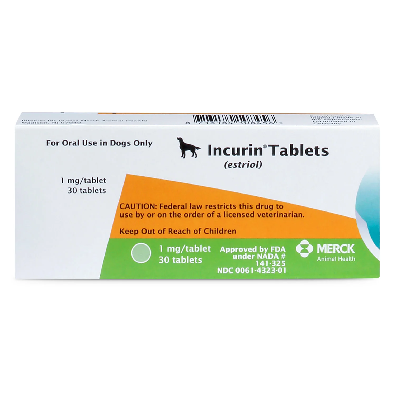 Rx Incurin (estriol) 1 mg Tablets for Dogs - Pet's Shop