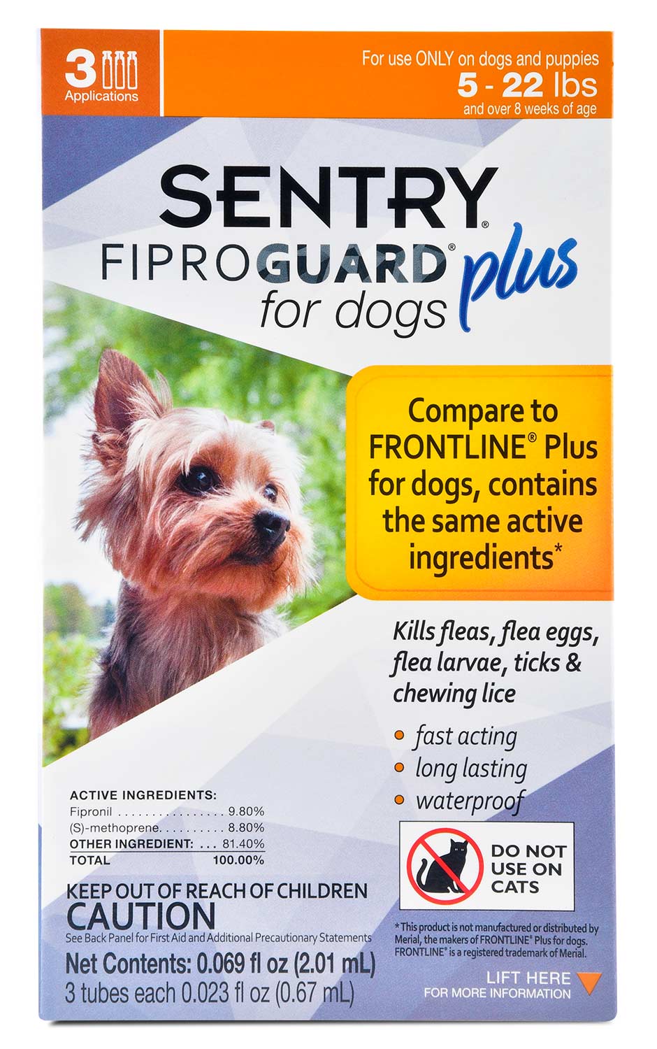 SENTRY Fiproguard Plus for Dogs, 3 Pack - Pet's Shop
