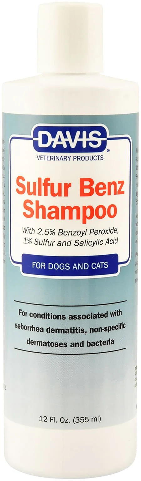 Davis Sulfur Benz (Benzoyl Peroxide) Shampoo - Pet's Shop
