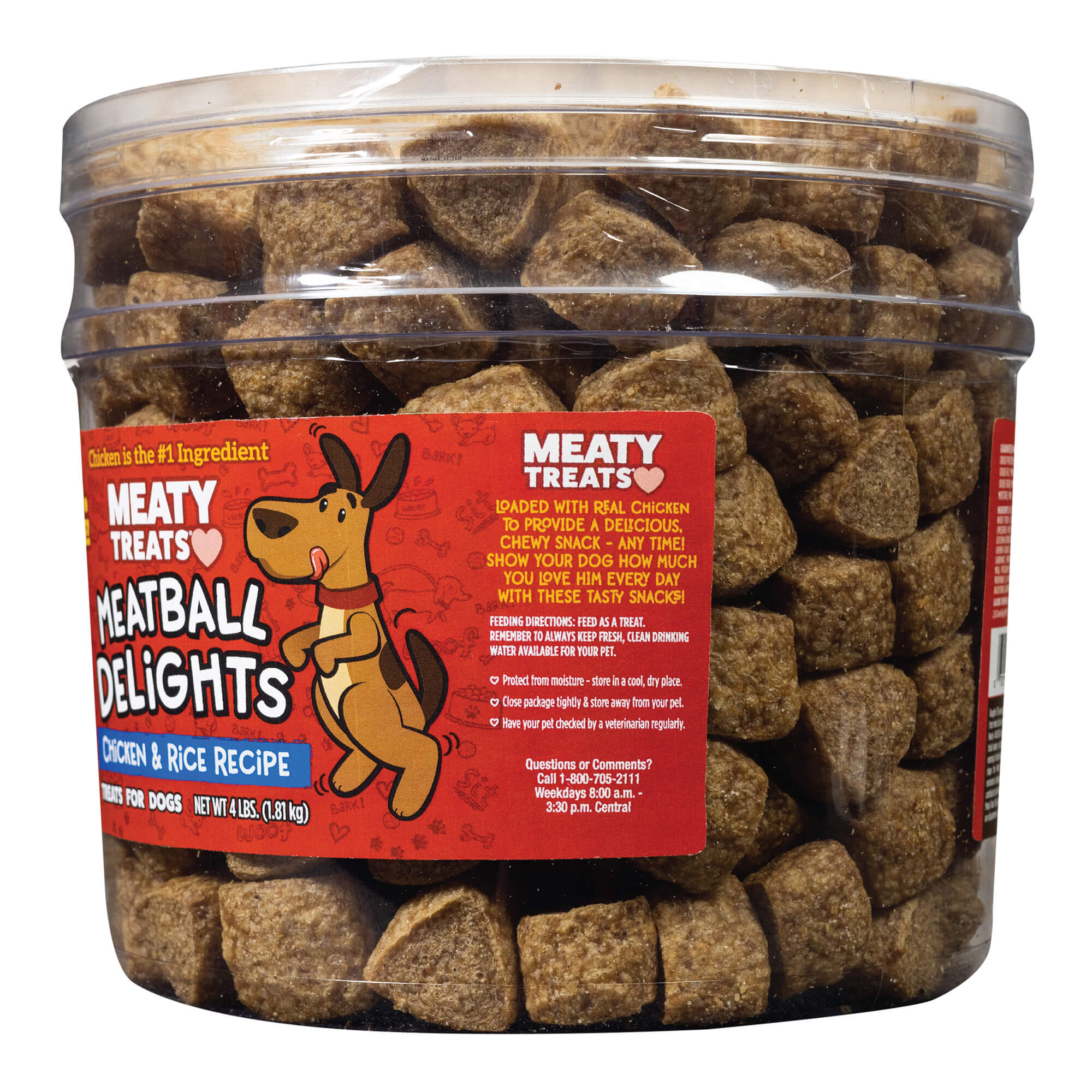 Meaty Treats Meatball Delights, Chicken & Rice Recipe - Pet's Shop