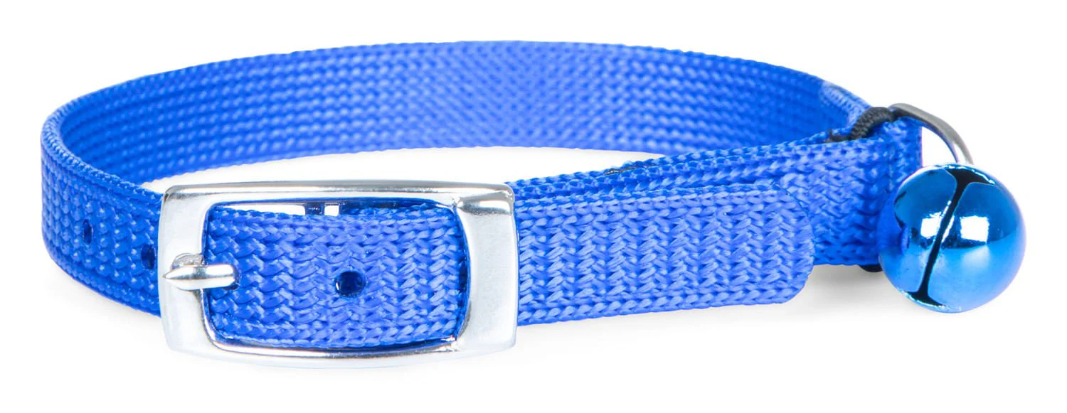 Solid Adjustable Nylon Cat Collars - Pet's Shop