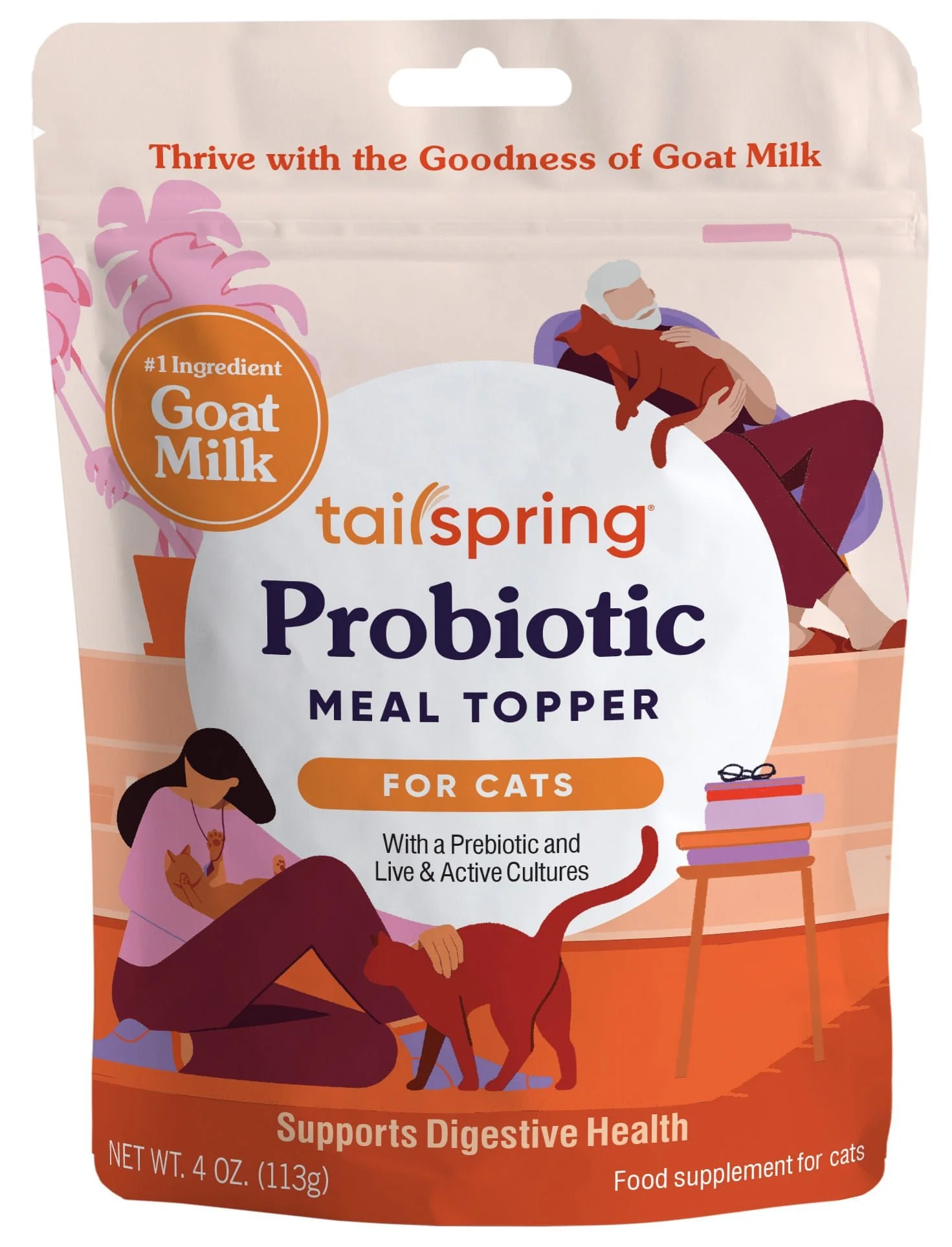 Cat Probiotic Tailspring Meal Topper, 4 oz - Pet's Shop