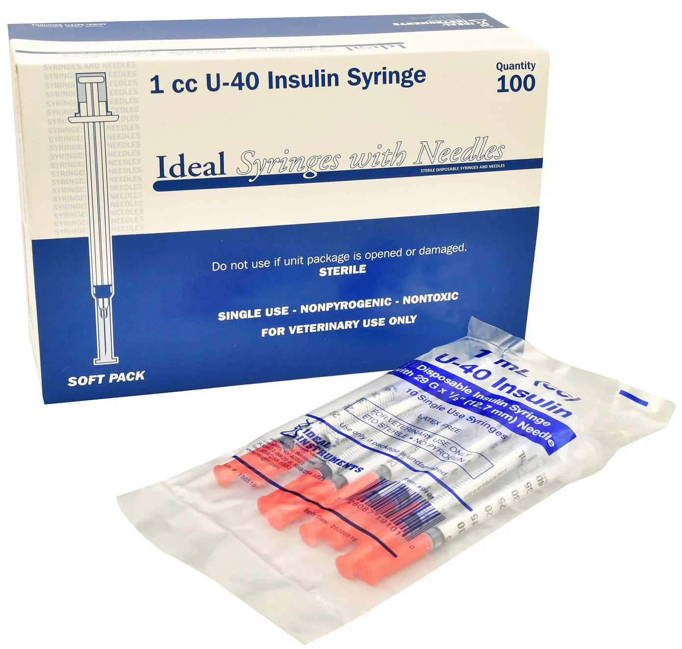 U-40 Syringes with 29G x 1/2