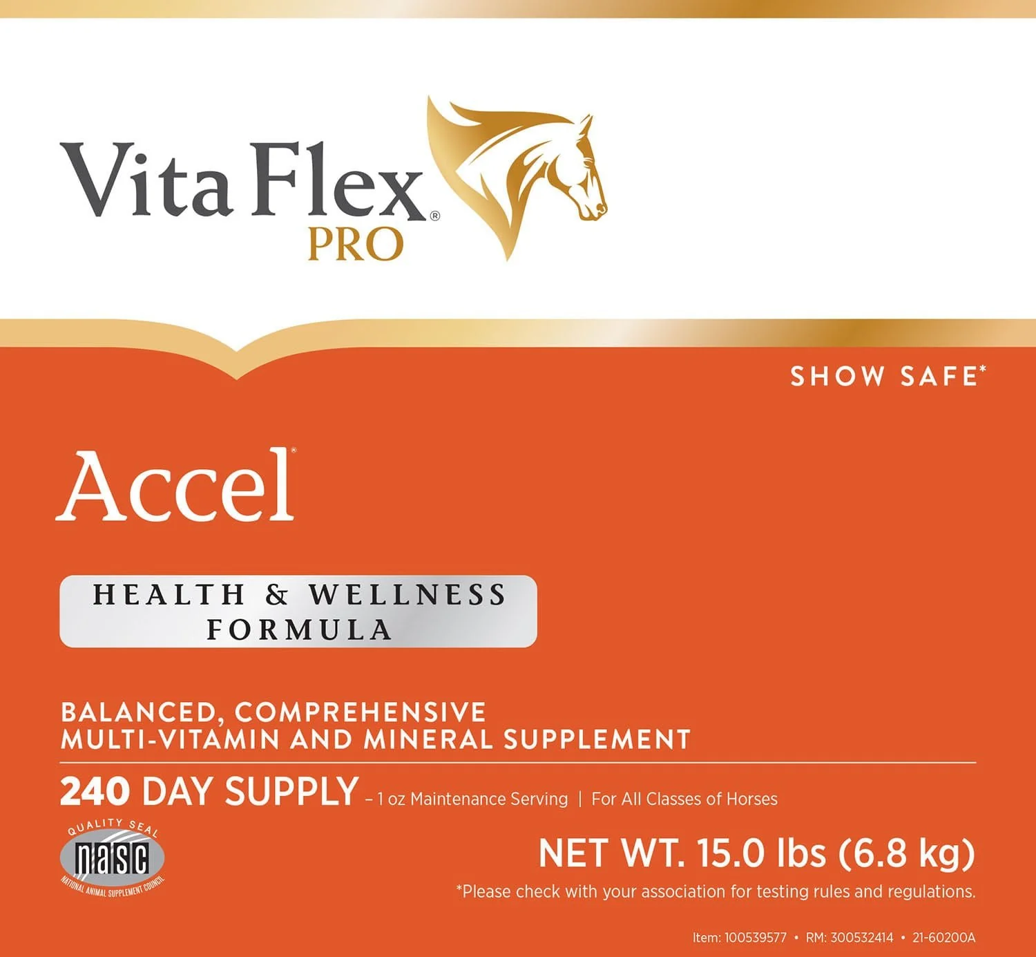 Vita Flex Pro Accel Health & Wellness Formula, Supplement for Horses - Pet's Shop