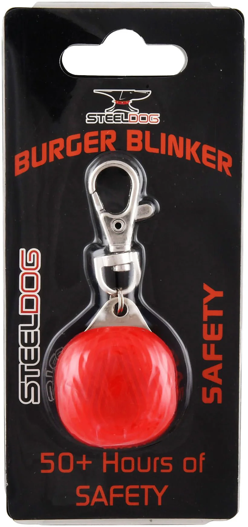 SteelDog Burger Blinker LED Safety Light, Red - Pet's Shop