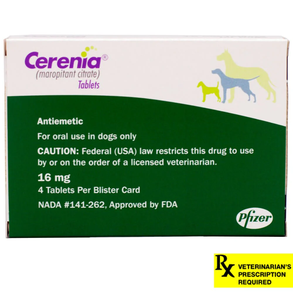 Rx Cerenia (maropitant citrate) Tablets for Dogs - Pet's Shop