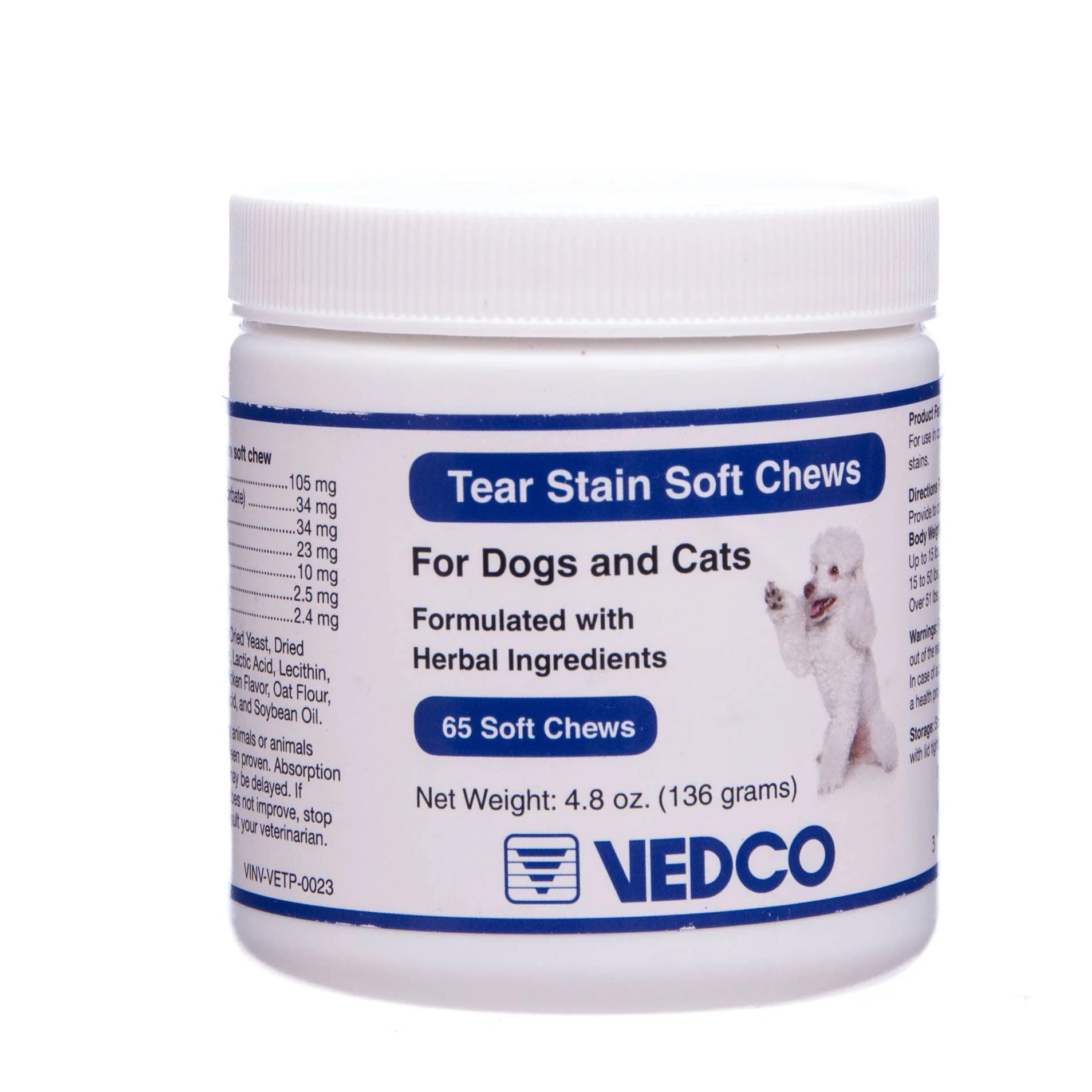 Tear Stain Soft Chews, 65 count - Pet's Shop