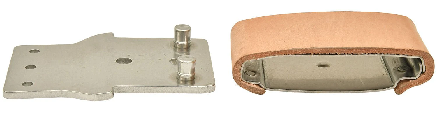 Leather Covered Blevins Buckles, pair - Pet's Shop