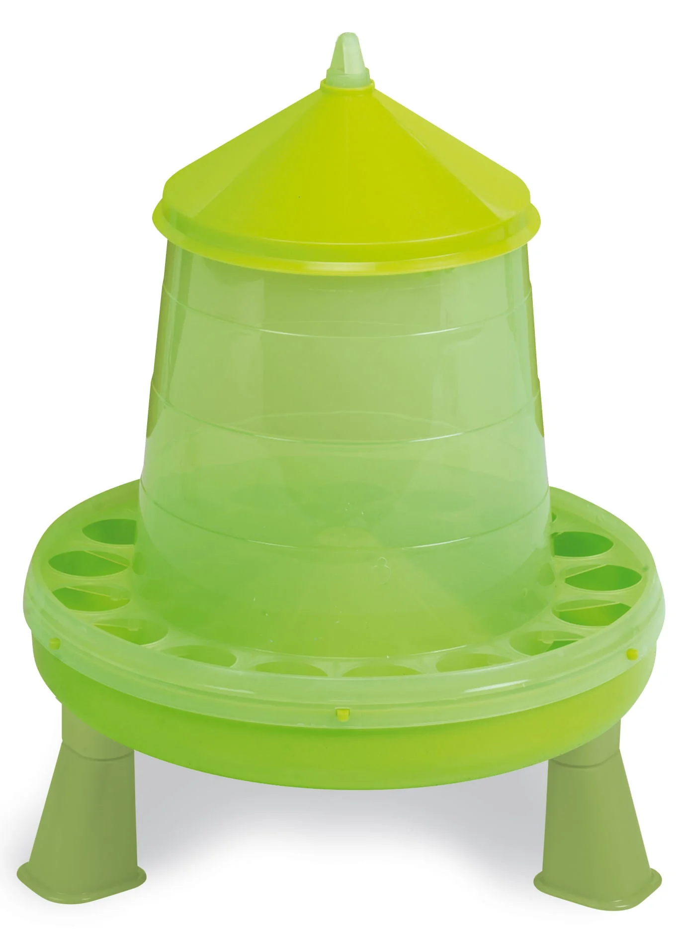 Plastic Hanging Chicken Feeder with Legs, 17 lb - Pet's Shop