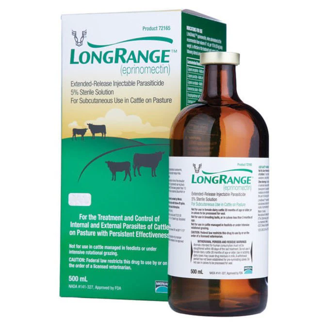 Rx LongRange (eprinomectin) ERI Extended-Release Injection for Cattle - Pet's Shop