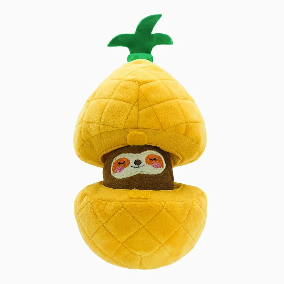 Hugsmart Pineapple Fruity Critterz Squeaker Dog Toy - Pet's Shop