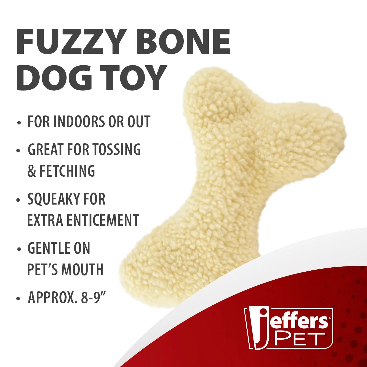 Fuzzy Shapes Squeaker Dog Toys, Natural Color, Star/Man/Bone - Pet's Shop