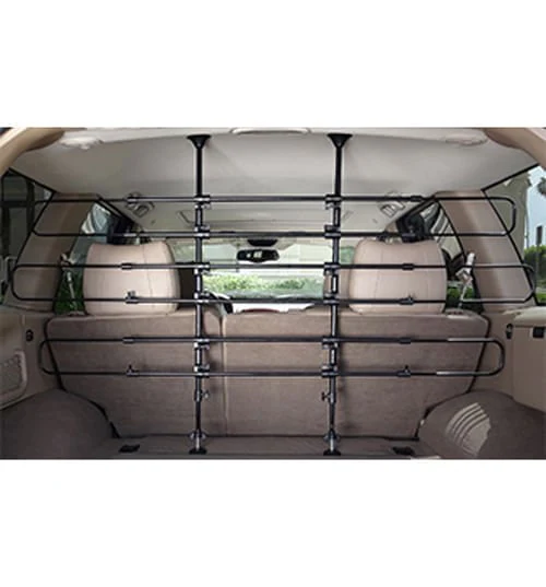 Universal 6-Bar Vehicle Pet Barrier, Black - Pet's Shop