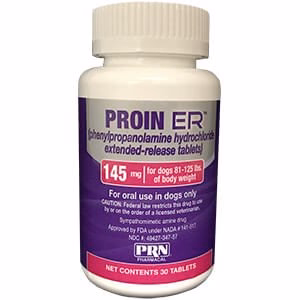 Rx Proin ER (phenylpropanolamine hydrochloride) Extended-Release Tablets for Dogs - Pet's Shop