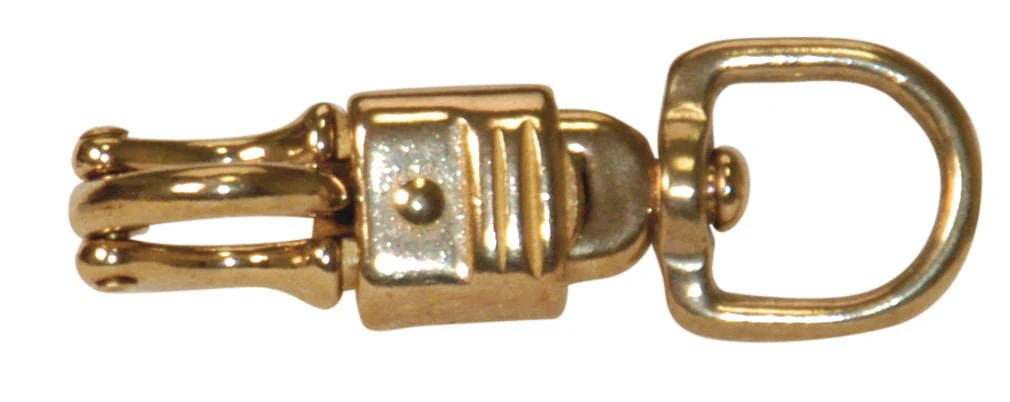 Round Eye Brass Panic Snap, 3/4