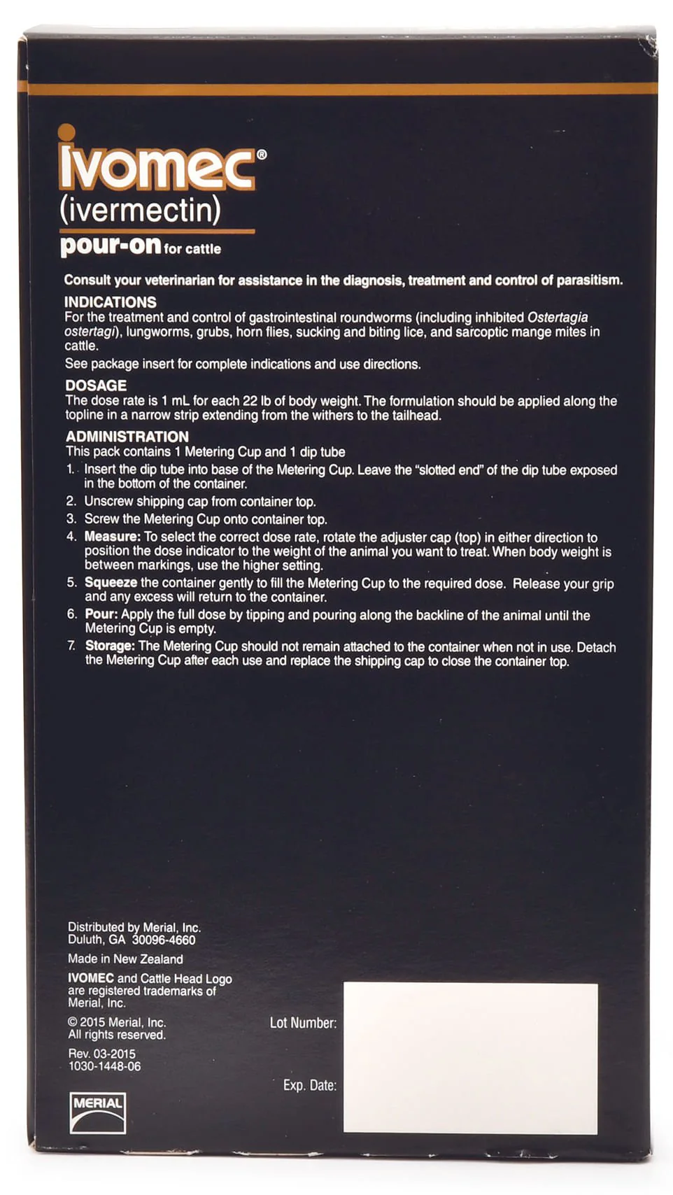 Ivomec Pour-On Cattle Wormer - Pet's Shop