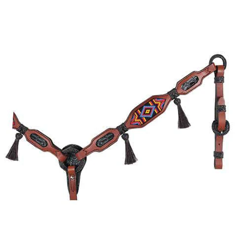 Alamo Saddlery Multi Color Diamond Inlaid Beaded Tack - Pet's Shop