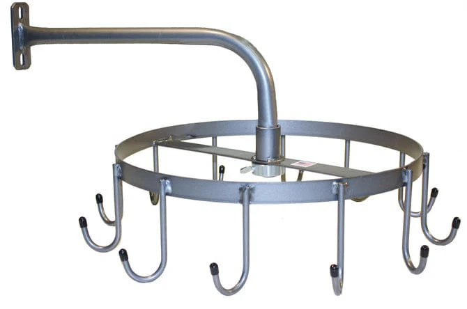 Rotary 12 Hook Wall Mount Bridle Rack - Pet's Shop