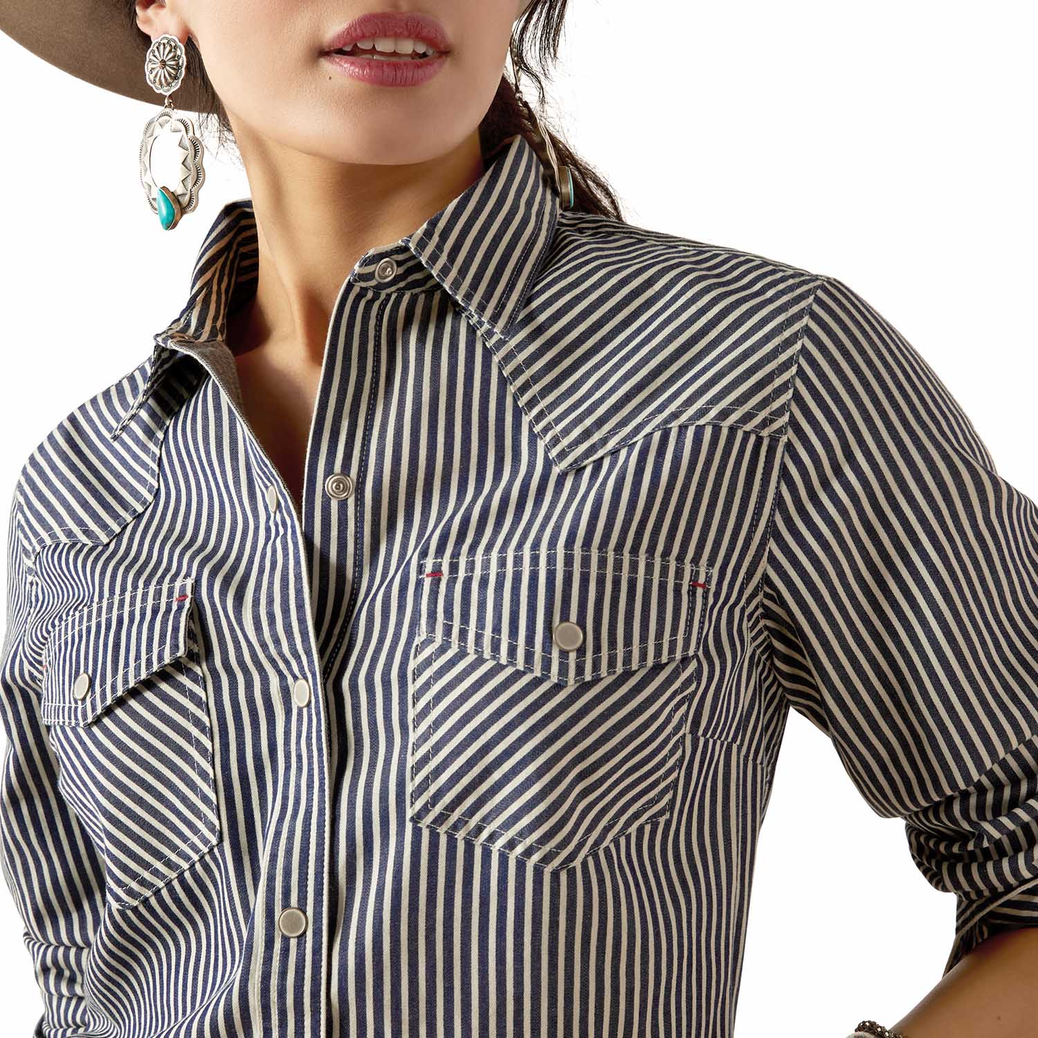 Ariat Women's Railroad Stripe Longsleeve Shirt - Pet's Shop