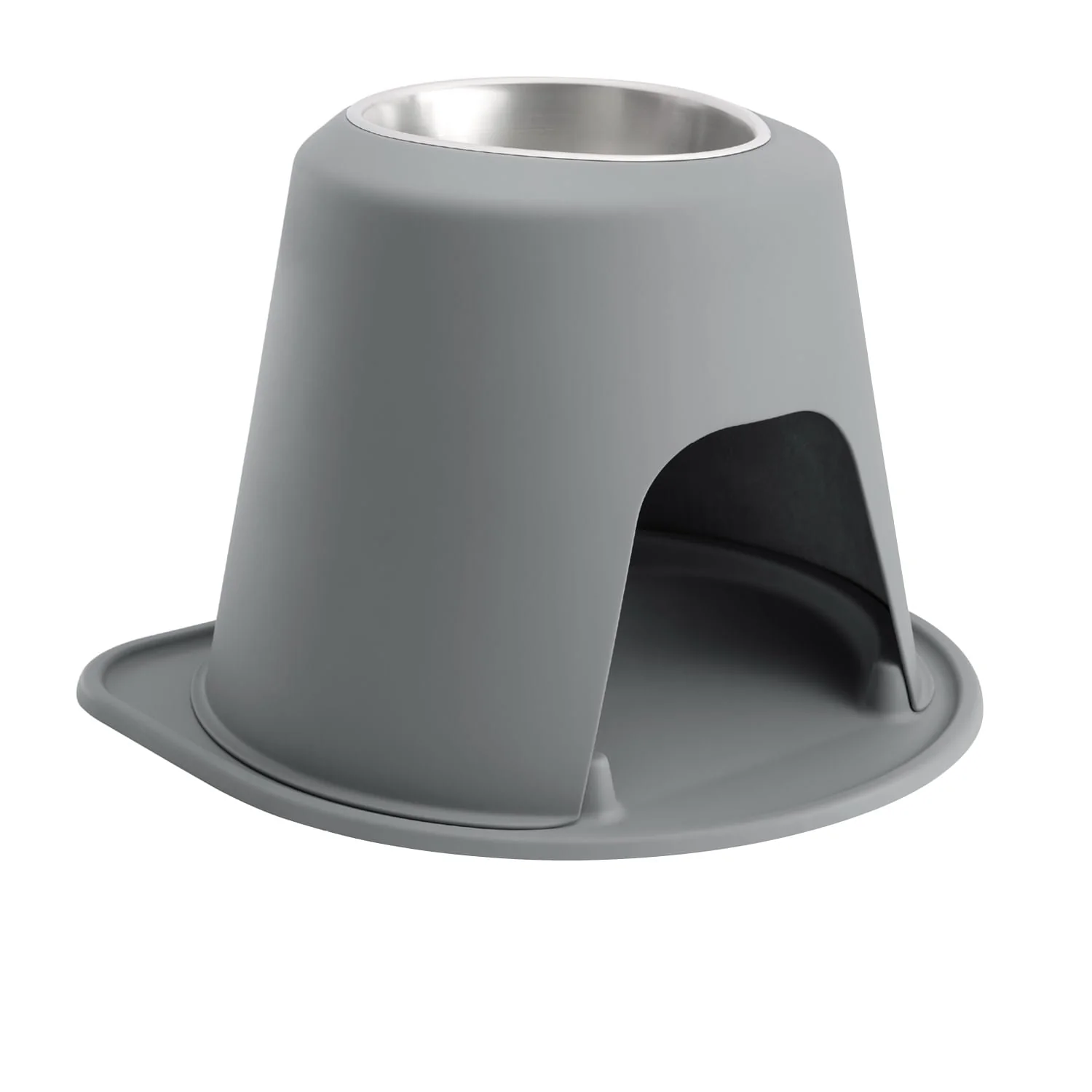 WeatherTech Single High Pet Feeding System, Stainless Steel - Pet's Shop