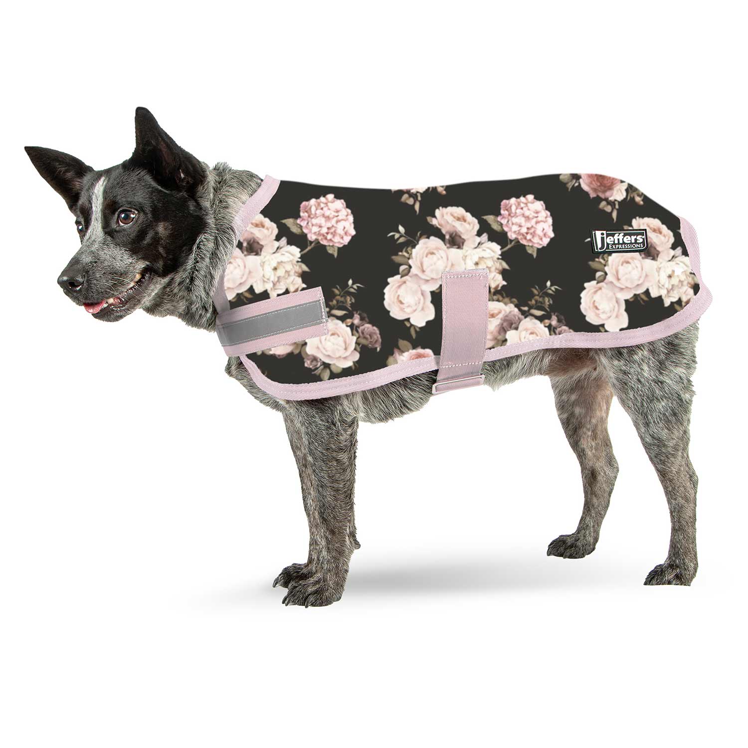 Expression Fleece Dog Coat, Rose Garden - Pet's Shop