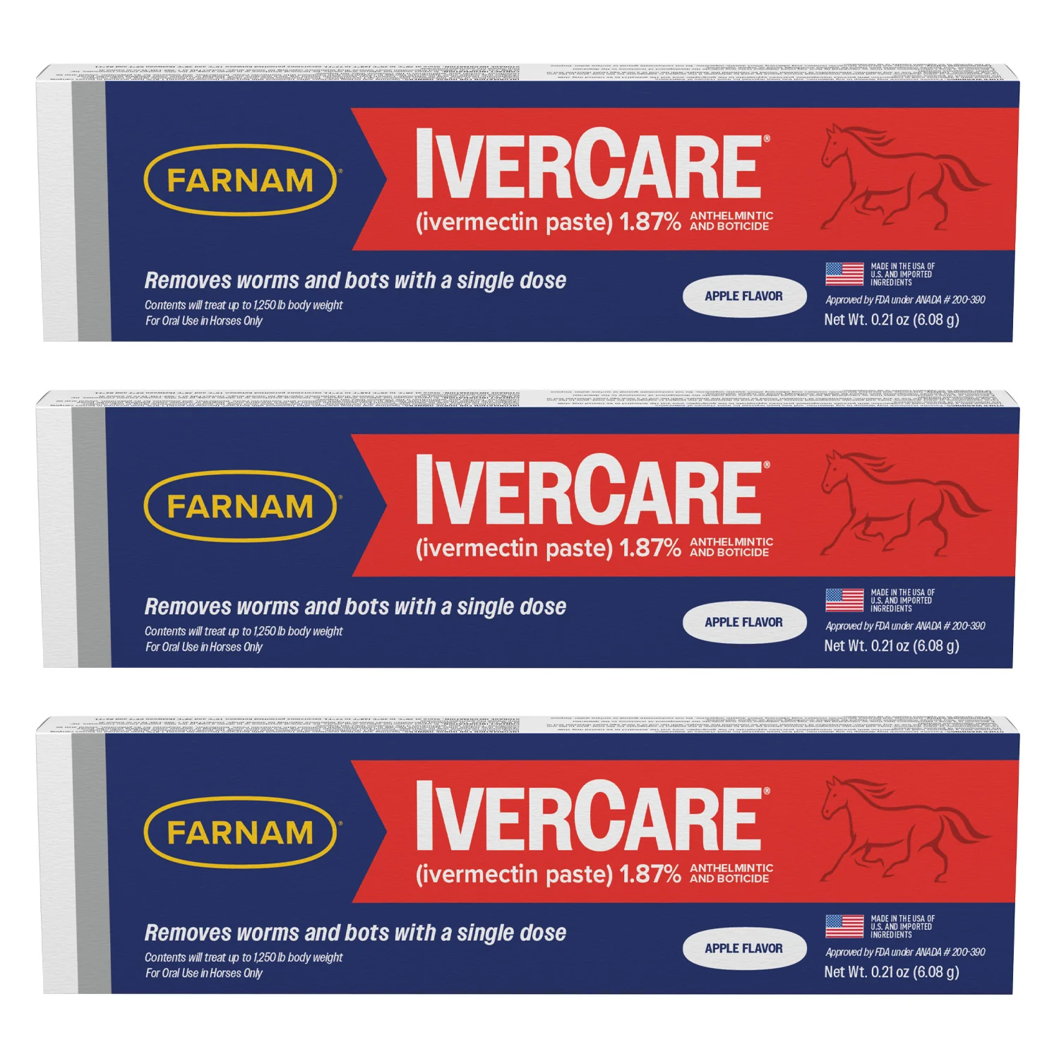 Farnam IverCare (Ivermectin Paste), 1.87%, 0.21 oz - Pet's Shop